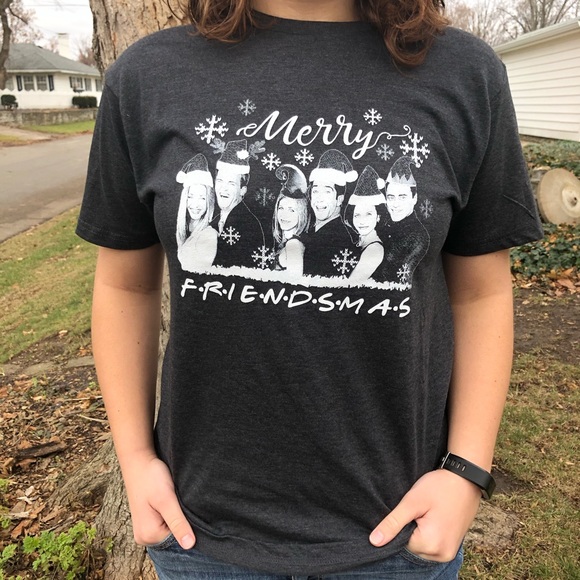 “Merry Friendsmas” Short Sleeve Tee SZ 1X! NEW! - Picture 2 of 9